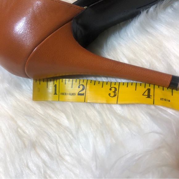 Nine West Acre Leather Black/Brown Heels 7.5M - Picture 10 of 14